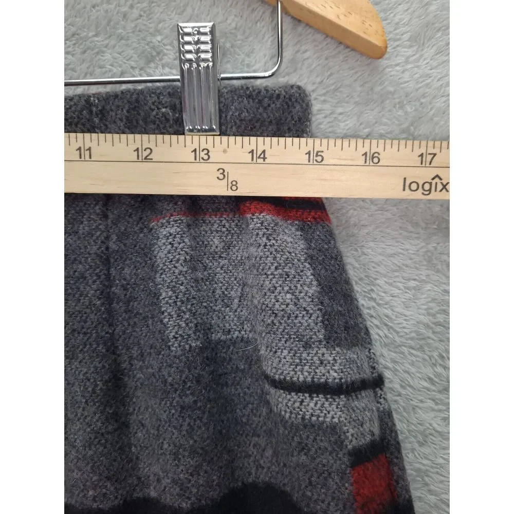 Vintage Northern Isles‎ A Line Button UP Skirt Sz 6 Aztec Pattern Wool Blend NWT